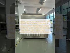 Livello di rumore inferiore a 75 DB La macchina per la pulizia pallet SME 5200 viene utilizzata per pulire le polveri di flussante su pallet di forni a saldatura a onda, dispositivi, maschere, catene a pinza, reti, refrigeratori e filtri per forni a rifus