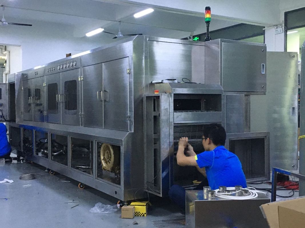 Sus304 Lavatrice chimica a flusso di pacakging a semiconduttore Larghezza netta 600 mm per parti IGBT, IPM e LEADFRAME