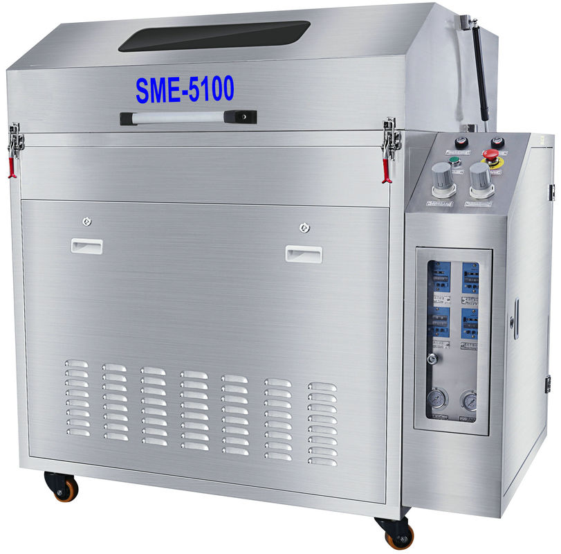 SME-5100 canestro rotondo Smt pneumatico del diametro della Doppio stazione 1000mm che salda Wave Oven Pallet Cleaning Machine